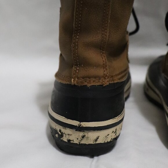 Outbound Brown Unisex Lace Up Sherpa Waterproof Outdoor Rain Winter Boots - Picture 6 of 12